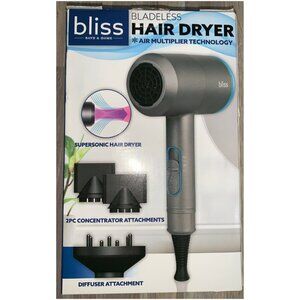 NEW Bliss Bladeless Hair Dryer Air Multiplier Technology